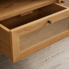 Oak Rattan TV Cabinet