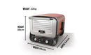Ninja Woodfire Electric Outdoor Pizza Oven, Suitable For Outdoor - Terracotta