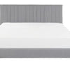 POITIERS Bed Fabric 180 x 200 cm ( King) Light Grey