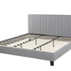 POITIERS Bed Fabric 180 x 200 cm ( King) Light Grey