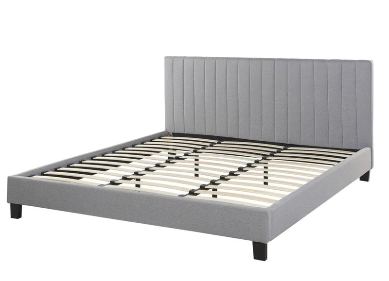 POITIERS Bed Fabric 180 x 200 cm ( King) Light Grey