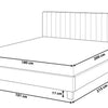 POITIERS Bed Fabric 180 x 200 cm ( King) Light Grey