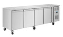 Polar U-Series Four Door Counter Fridge 553Ltr