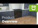 Beko KDVF100X 100cm wide Dual Fuel Range Cooker with Gas Hob - Stainless Steel