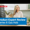 Bosch Series 6 PPQ7A6I40 75cm Gas Hob - Black