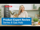 Bosch Series 6 PPQ7A6I40 75cm Gas Hob - Black
