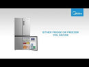 Midea MDRF632FIE46 Wifi Connected Total No Frost American Fridge Freezer