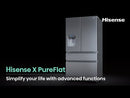 HISENSE PureFlat RF540N4WIE Fridge Freezer - Stainless Steel