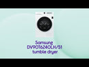 Samsung Series 6 AI Energy OptimalDry™ DV90T6240LH Wifi Connected 9Kg Heat Pump Tumble Dryer