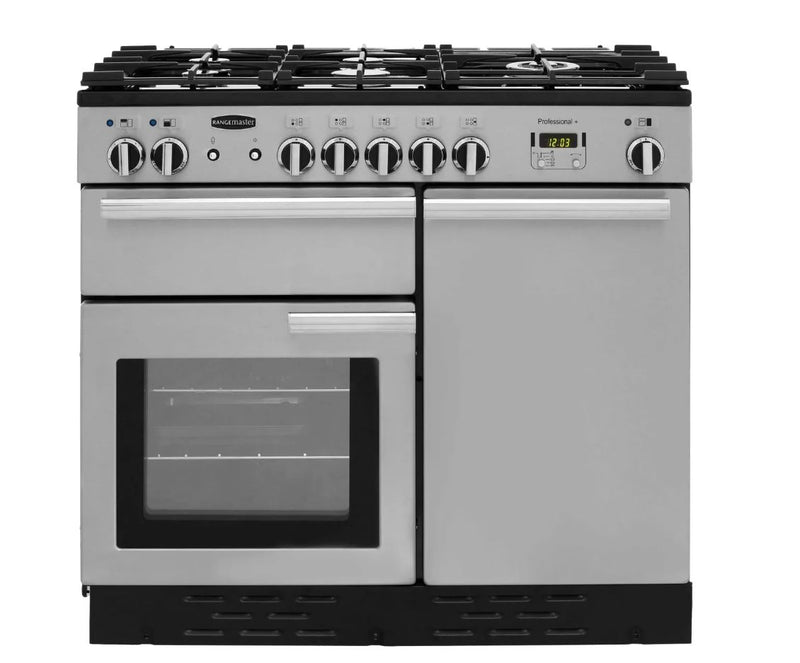 Rangemaster Professional Plus PROP100DFFSS/C 100cm wide Dual Fuel Range Cooker with Gas Hob