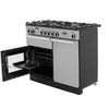 Rangemaster Professional Plus PROP100DFFSS/C 100cm wide Dual Fuel Range Cooker with Gas Hob