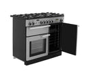 Rangemaster Professional Plus PROP100DFFSS/C 100cm wide Dual Fuel Range Cooker with Gas Hob