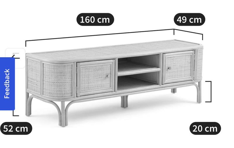 Ladara Rattan TV Unit