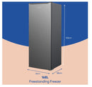 Russell Hobbs RH143FZ552E1SS 143cm Small Upright Freezer - Stainless Steel