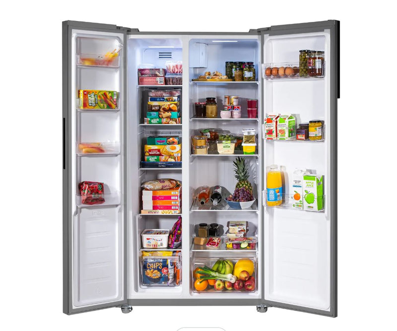 Russell Hobbs RH90AFF201SS Total No Frost American Fridge Freezer - Stainless Steel