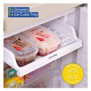 Russell Hobbs RH177BILFFF1E1 177cm 70/30 Integrated Fridge Freezer with Sliding Door Hinge - White