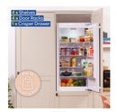 Russell Hobbs RH177BILFFF1E1 177cm 70/30 Integrated Fridge Freezer with Sliding Door Hinge - White