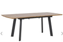 SALVADOR Extending Dining Table : Dark Brown 160/200 cm 90 cm