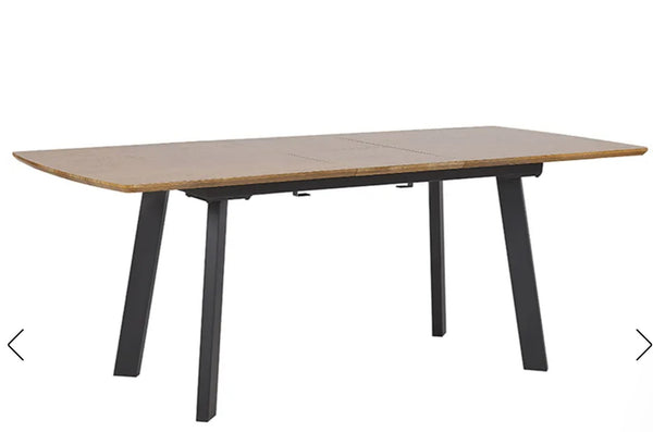 SALVADOR Extending Dining Table : Dark Brown 160/200 cm 90 cm