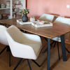 SALVADOR Extending Dining Table : Dark Brown 160/200 cm 90 cm