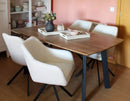 SALVADOR Extending Dining Table : Dark Brown 160/200 cm 90 cm