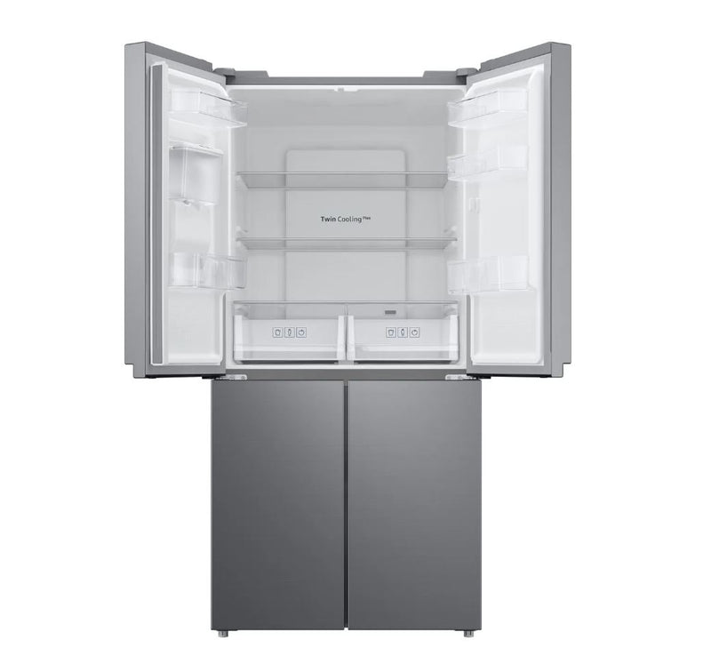 Samsung RF48A401EM9 Non-Plumbed Total No Frost American Fridge Freezer - Gentle Silver Matt