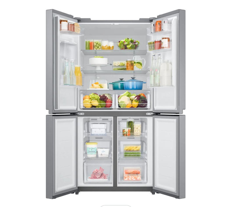 Samsung RF48A401EM9 Non-Plumbed Total No Frost American Fridge Freezer - Gentle Silver Matt