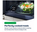 Samsung MG22M8274AT 22 Litre 38cm High, Built In Small Microwave With Grill - Stainless Steel