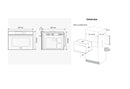 Samsung Series 4 NQ5B4553FBS Wifi Connected Built In Compact Electric Single Oven with Microwave Function