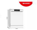 SHARP QW-NA1FF47D3W2-EN Full-size Dishwasher - White