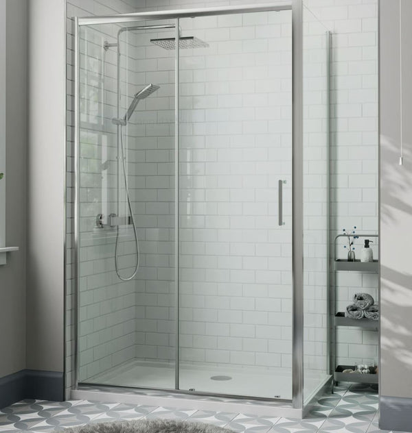 Diamond Sliding Shower Enclosure 1200 x 800mm - 8mm