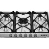Smeg Victoria SR975XGH 68cm Gas Hob - Stainless Steel