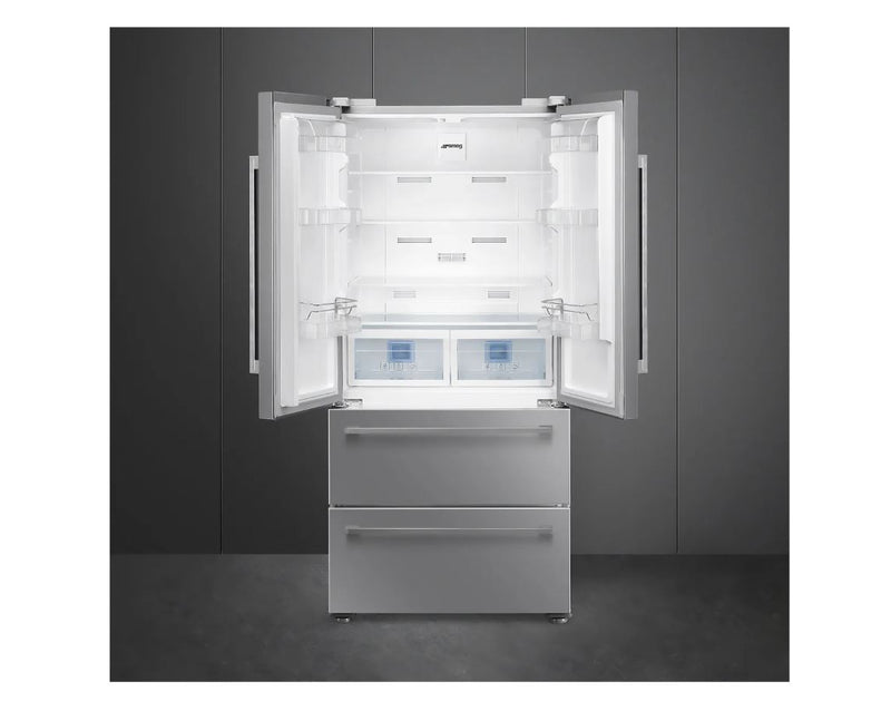 Smeg FQ55FXDE Frost Free American Fridge Freezer - Stainless Steel