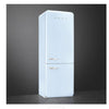 Smeg 50s Style Retro Right Hand Hinge FAB38RPB6 205cm Frost Free Fridge Freezer - Pastel Blue