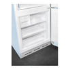 Smeg 50s Style Retro Right Hand Hinge FAB38RPB6 205cm Frost Free Fridge Freezer - Pastel Blue