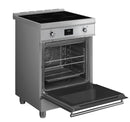 Smeg Concert C6IPXT2 60cm Wide Electric Cooker with Induction Hoband Pyrolytic Cleaning - Stainless Steel