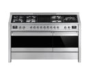 Smeg Opera A5-81 Dual Fuel Range Cooker with Gas Hob - Stainless Steel