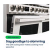 Smeg Portofino CPF9GPX 90cm wide Dual Fuel Range Cooker with Gas Hob and Pyrolytic Cleaning - Stainless Steel