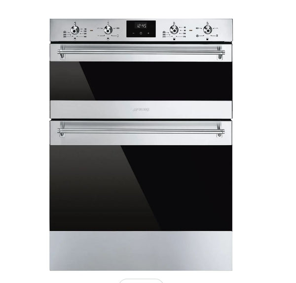 Smeg Classic DUSF6300X Built Under Electric Double Oven - Stainless Steel