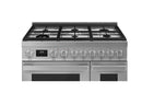 Smeg Portofino CPF92GMX 90cm wide Dual Fuel Range Cooker with Gas Hob - Stainless Steel
