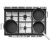 Smeg Portofino CPF92GMX 90cm wide Dual Fuel Range Cooker with Gas Hob - Stainless Steel