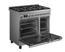 Smeg Portofino CPF92GMX 90cm wide Dual Fuel Range Cooker with Gas Hob - Stainless Steel