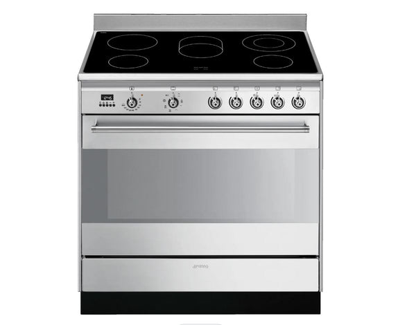 Smeg Concert SUK91CMX9 90cm Electric Range Cooker with Ceramic Hob - Stainless Steel