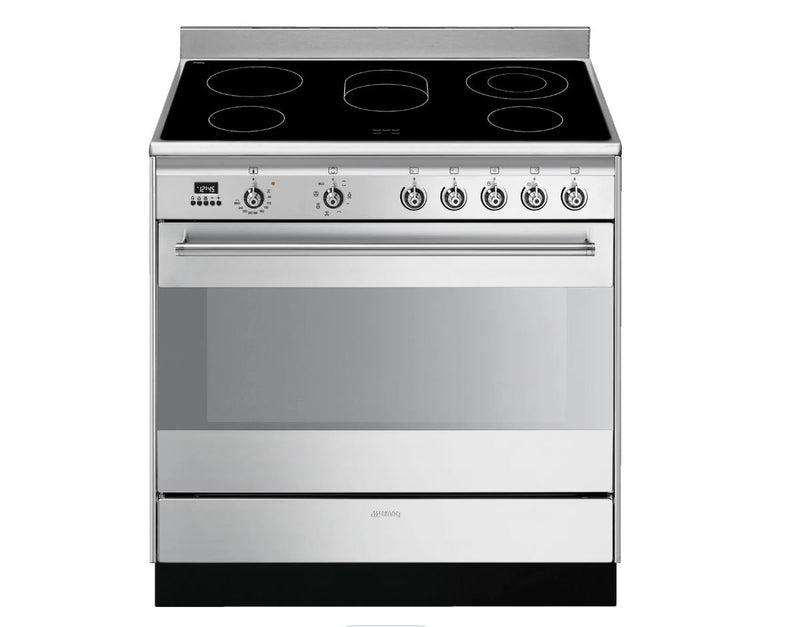 Smeg Concert SUK91CMX9 90cm Electric Range Cooker with Ceramic Hob - Stainless Steel