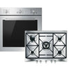 Smeg Cucina AOSF64M3G2 Built In Electric Single Oven and Gas Hob Pack - Stainless Steel
