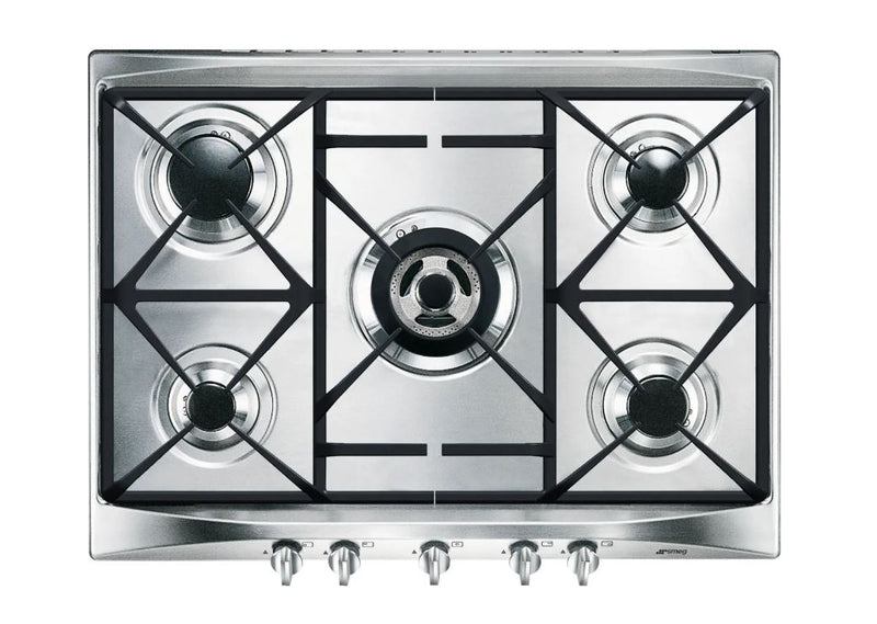 Smeg Cucina SR275XGH2 68cm Gas Hob - Stainless Steel