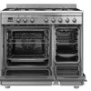 Smeg Concert CX92GM 90cm wide Dual Fuel Range Cooker with Gas Hob - Stainless Steel