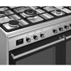 Smeg Concert CX92GM 90cm wide Dual Fuel Range Cooker with Gas Hob - Stainless Steel