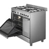 Smeg Concert CX92GM 90cm wide Dual Fuel Range Cooker with Gas Hob - Stainless Steel
