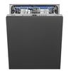 Smeg DI322BQLH Fully Integrated Full Size Dishwasher - Silver Control Panel with Sliding Door Fixing Kit